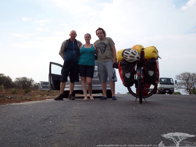 Craig, Jess and I on the way to Livingstone, Zambia