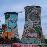 Old cooling towers in Soweto