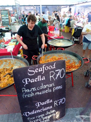 Huge Paella Pans Les! And only 70 Rand a portion.